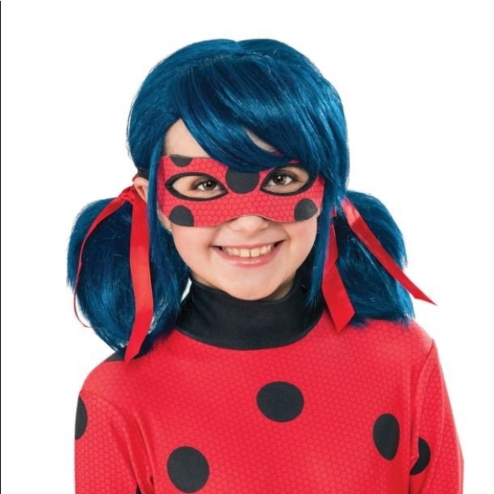 Miraculous Ladybug Marinette Blue Wig Child Halloween Costume WIG ONLY